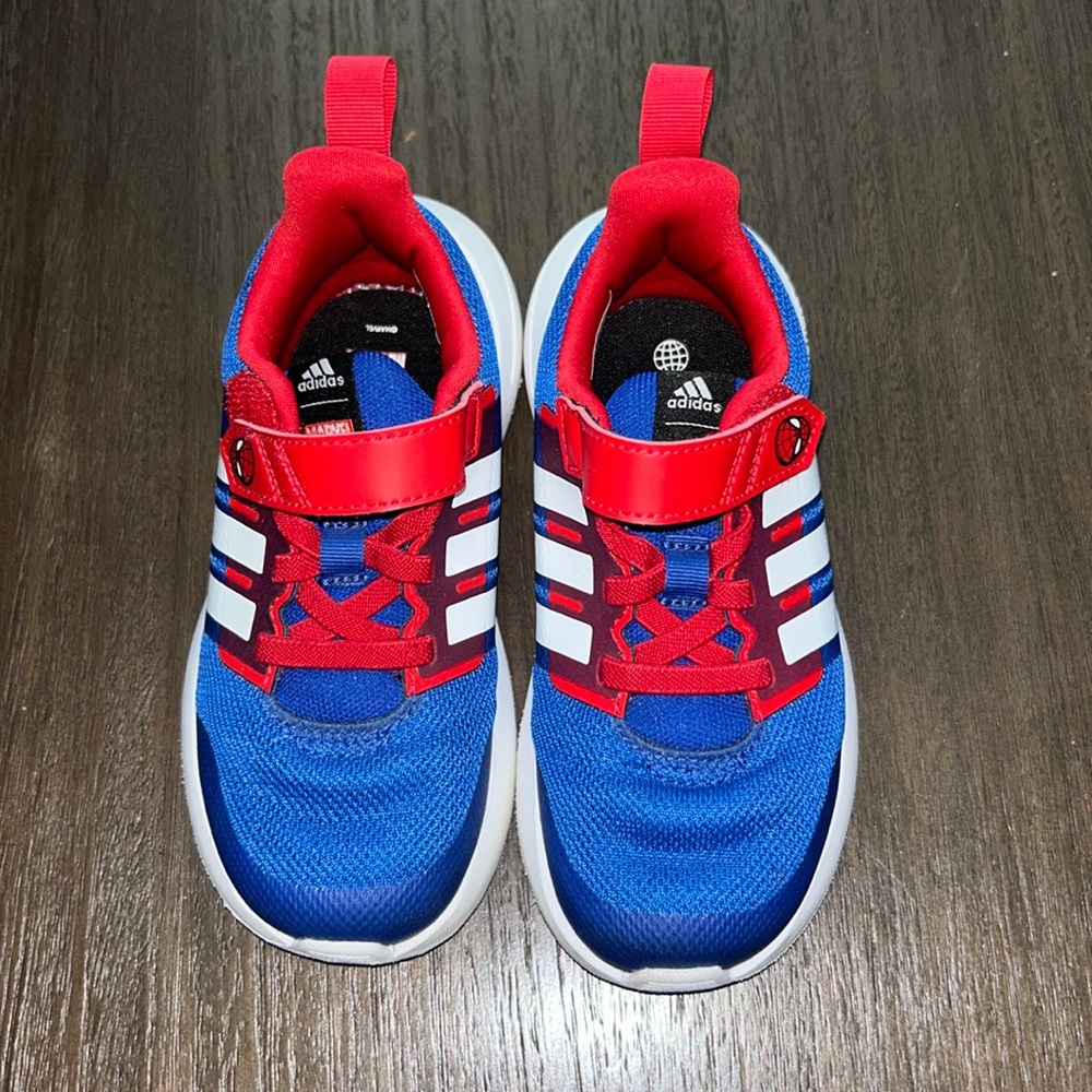 Adidas toddler size 9 Spider-Man sneakers